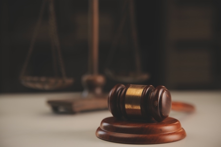 court gavel and nonjudicial trust